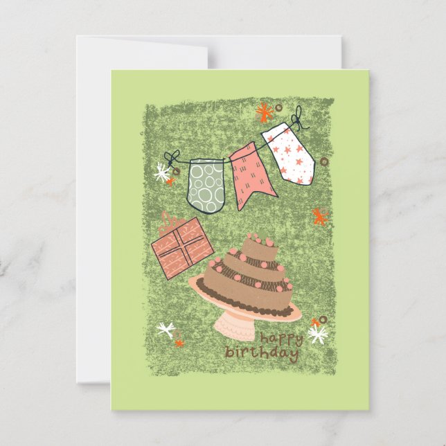 Invitación Magnética Cumpleaños de Savanna (Anverso)