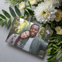 Cute Casual Photo Wedding Guardar la fecha
