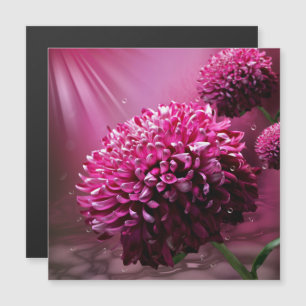 Invitación Magnética Dahlia Flowers