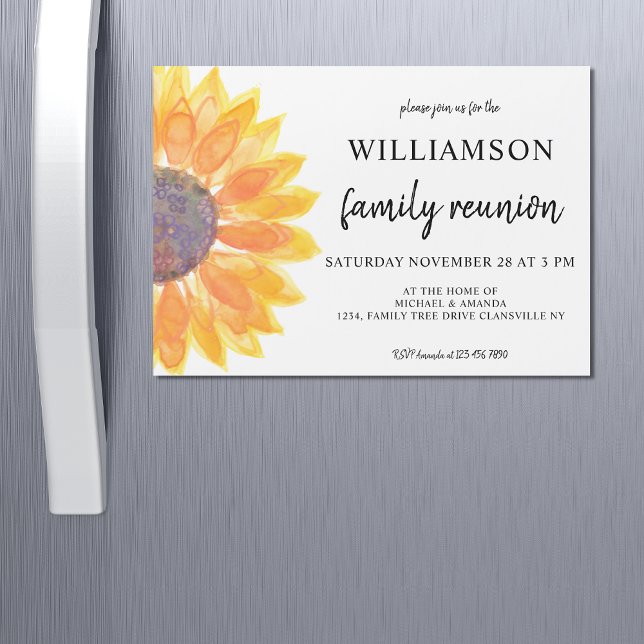Invitación magnética de la Reunión de Familia Flor (Subido por el creador)