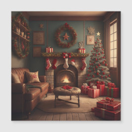 Invitación magnética de navidades