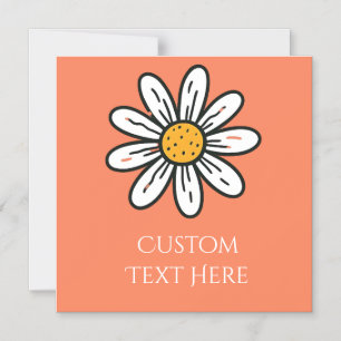 Invitación Magnética Deliciosa Daisy - Énfasis floral juguetón