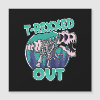 Invitación Magnética Dinosaurio fuera de T-Rexxed