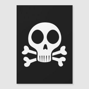 Invitación Magnética Diseño de calavera pirata
