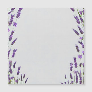 Invitación Magnética Diseño de marco de flor de lavanda en acuarela