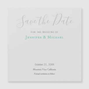 Invitación Magnética Diseño profesional boda Moderno Guardar la fecha