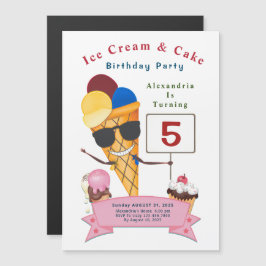 Invitación Magnética Diversión de fiesta de cumpleaños infantil