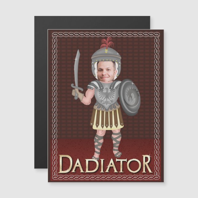 Invitación Magnética Divertido Día del Padre| Foto Personalizado Dad (Anverso/Reverso)