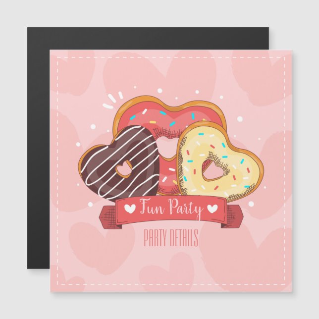 Invitación Magnética Dulce cualquier evento (Anverso/Reverso)