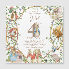 Invitación Magnética El clásico cumpleaños de Peter the Rabbit