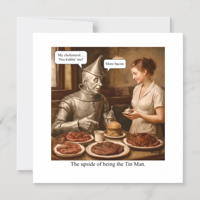 Invitación Magnética El lado positivo de ser el Hombre Estaño (Anverso)