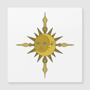 Invitación Magnética El sol y la luna