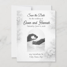 Elegant Photo Save the Date Magnetic Card