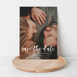 Invitación Magnética Elegant Vertical Photo Wedding Magnet Modern 