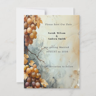 Invitación Magnética  Elegant Watercolor Vineyard Wedding Save the Date
