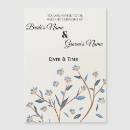 Invitación Magnética Elegante Botánico