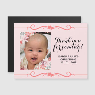 Invitación Magnética ¡Elegante GRACIAS POR VENIR! Magnífico de Navida