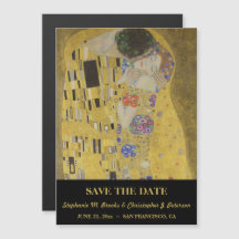 Elegante Save the Date con "El Beso" Versión 2