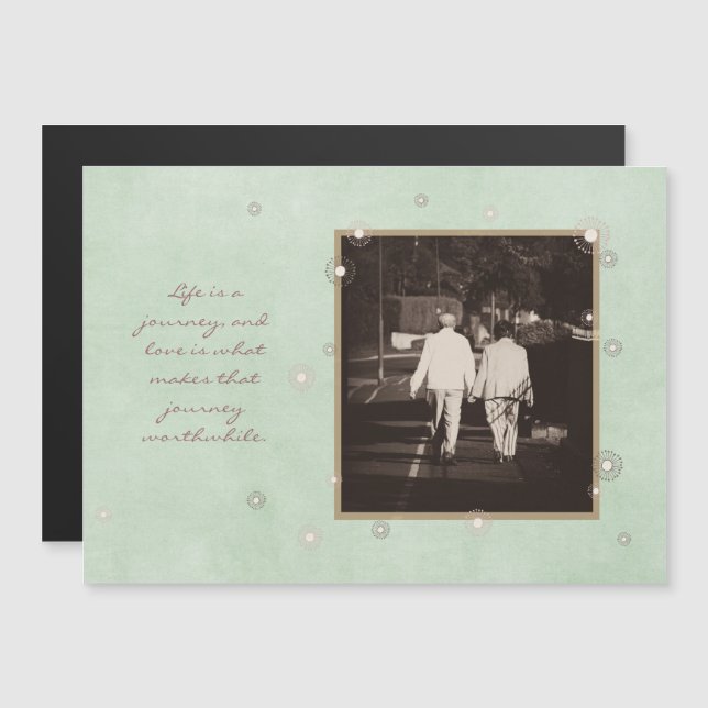 Invitación Magnética En Memoriam Tributo Reminisce Reverie (Anverso/Reverso)