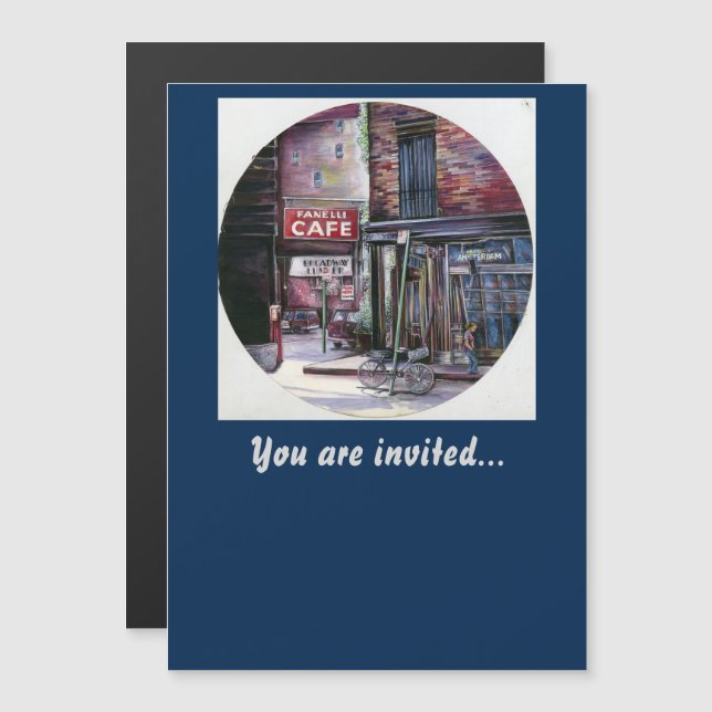 Invitación Magnética Encanto Fanelli, Nueva York (Anverso/Reverso)