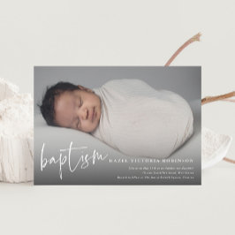 Invitación Magnética Escritura moderna Bautismo religioso y Cristianism