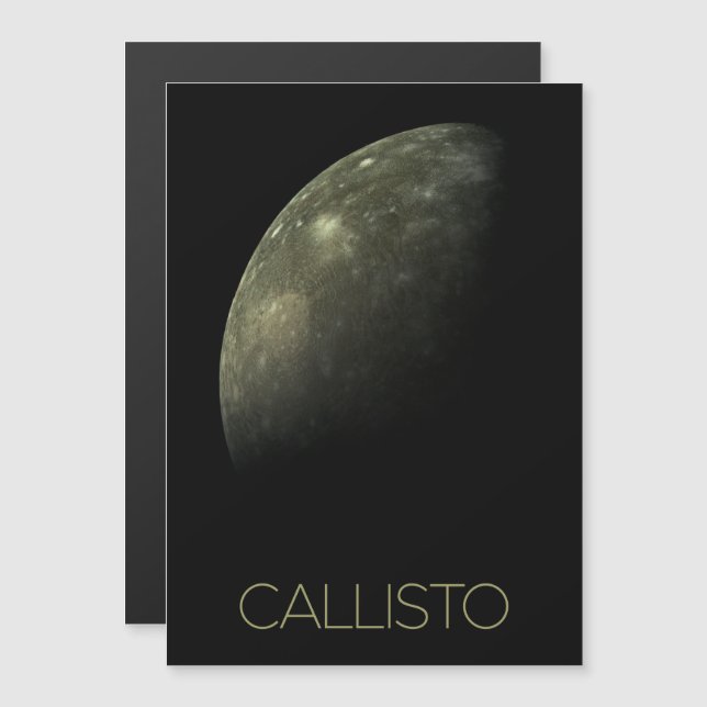 Invitación Magnética Espacio ultraterrestre, Cosmos, Sistema Solar, Moo (Anverso/Reverso)