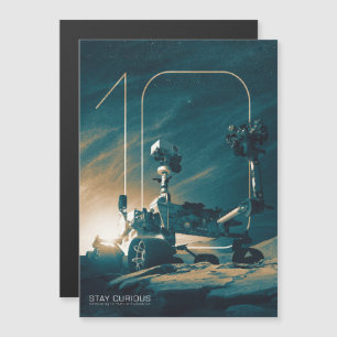 Invitación Magnética Espacio ultraterrestre, sistema solar, 10 años de 