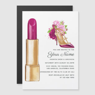 Invitación Magnética Espectáculo de moda Glam