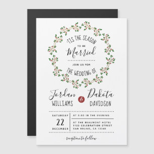 Invitación Magnética Esta temporada  Boda Navidades