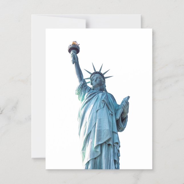 Invitación Magnética Estatua de la libertad (Anverso)