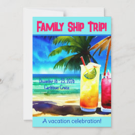 Invitación Magnética Esteroom Trompeolas de la puerta de crucero Tropic