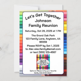 Invitación Magnética Family Fun Reunion Magnetic Card