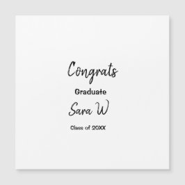 Invitación Magnética Felicidades clase de nombre escuela año