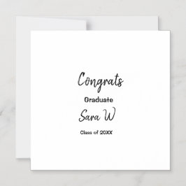 Invitación Magnética Felicitaciones clase de año nombre escuela col