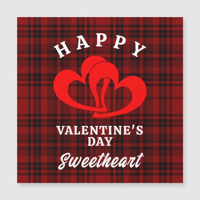 INVITACIÓN MAGNÉTICA FELIZ DÍA DE SAN VALENTÍN AMOR (Anverso)