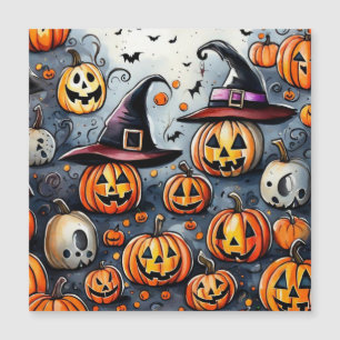 Invitación Magnética Feliz Halloween espeluznante regalo o trucos diseñ