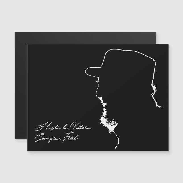 Invitación Magnética Fidel Castro, Presidente, Revolución, Cuba, La Hab (Anverso/Reverso)