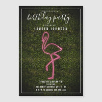 Fiesta de cumpleaños de Neon Flamingo Boxwood