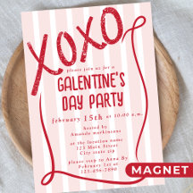 Fiesta de Galentine's Day Dibujada a Mano XOXO