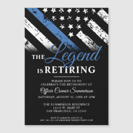 Invitación Magnética Fiesta de Jubilación de la Policía Retirando a la 