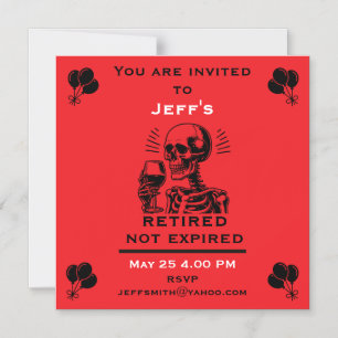 Invitación Magnética Fiesta de jubilación laboral