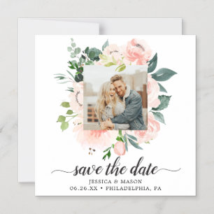 Invitación Magnética Fleur Jolie Floral Wedding Salve Las Fechas Magnet