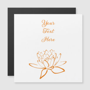 Invitación Magnética Flor de Loto Elegante Personalizada