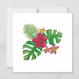 Invitación Magnética Flor tropical