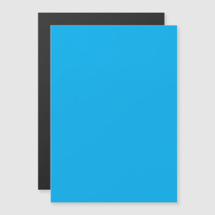 Invitación Magnética Fondo azul cian sólido