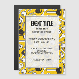 Invitación Magnética Fondo de conjunto de claves