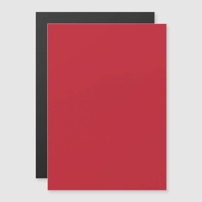 Invitación Magnética Fondo Rojo Oscuro  (Anverso/Reverso)