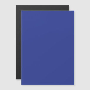 Invitación Magnética Fondo Sólido Azul Profundo   Diseño Minimalista Au