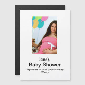 Invitación Magnética Foto de ducha de bebé personalizado