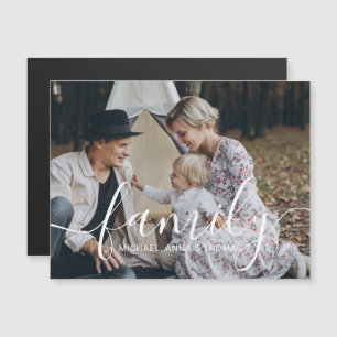 Invitación Magnética Foto de familia Personalizado con nombre personali